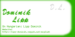 dominik lipp business card